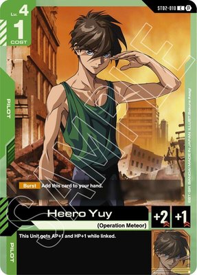 Heero Yuy, Edition Beta