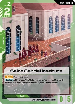Saint Gabriel Institute, Edition Beta