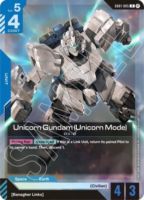 Unicorn Gundam (Unicorn Mode), Edition Beta