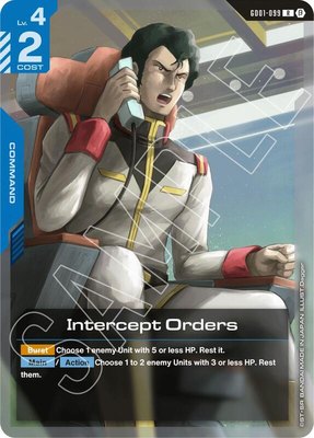 Intercept Orders, Edition Beta