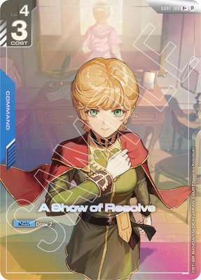 A Show of Resolve (U+), Edition Beta