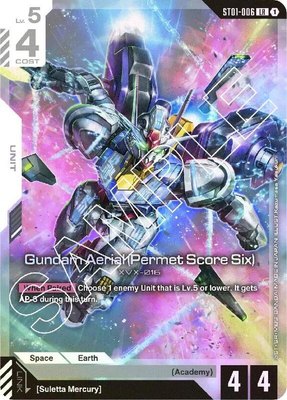 Gundam Aerial (Permet Score Six), Starter Deck 01: Heroic Beginnings