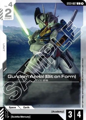 Gundam Aerial (Bit on Form), Starter Deck 01: Heroic Beginnings