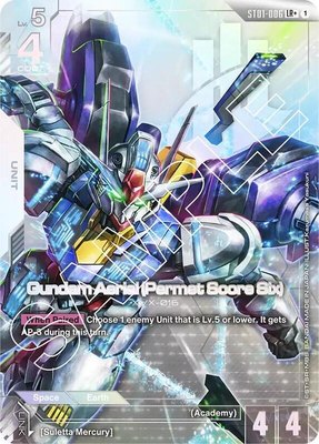 Gundam Aerial (Permet Score Six) (LR+), Starter Deck 01: Heroic Beginnings