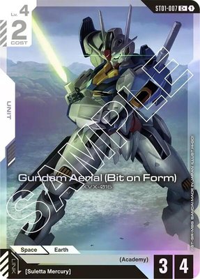 Gundam Aerial (Bit on Form) (C+), Starter Deck 01: Heroic Beginnings