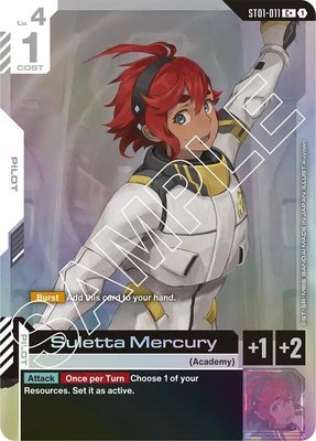 Suletta Mercury (C+), Starter Deck 01: Heroic Beginnings