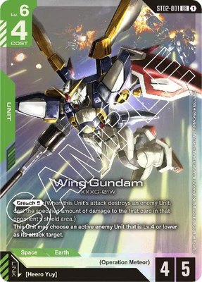 Wing Gundam, Starter Deck 02: Wings of Advance