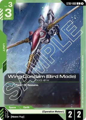 Wing Gundam (Bird Mode), Starter Deck 02: Wings of Advance