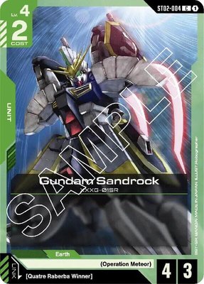 Gundam Sandrock, Starter Deck 02: Wings of Advance