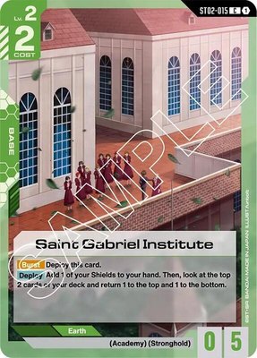 Saint Gabriel Institute, Starter Deck 02: Wings of Advance