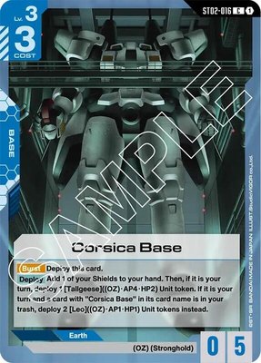 Corsica Base, Starter Deck 02: Wings of Advance
