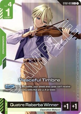 Peaceful Timbre (C+), Starter Deck 02: Wings of Advance