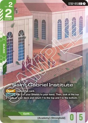 Saint Gabriel Institute (C+), Starter Deck 02: Wings of Advance