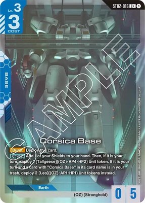 Corsica Base (C+), Starter Deck 02: Wings of Advance