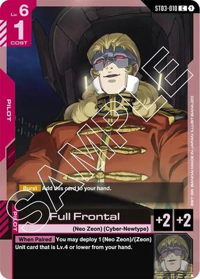 Full Frontal, Starter Deck 03: Zeon's Rush