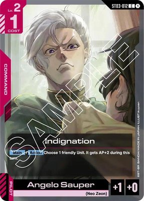 Indignation, Starter Deck 03: Zeon's Rush