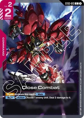 Close Combat, Starter Deck 03: Zeon's Rush