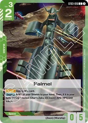 Falmel, Starter Deck 03: Zeon's Rush