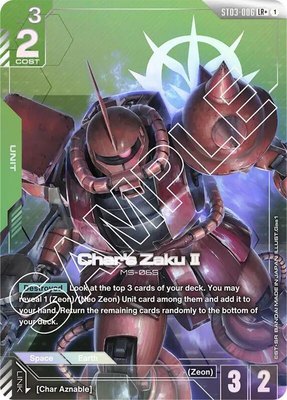 Char's Zaku II (LR+), Starter Deck 03: Zeon's Rush