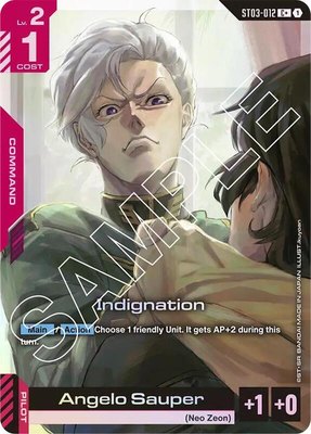 Indignation (C+), Starter Deck 03: Zeon's Rush