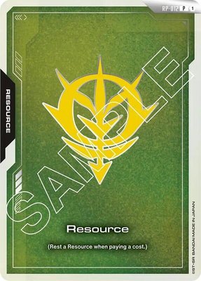 Resource (RP-012) (Zeon Force), Promotional Resource Tokens