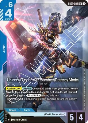 Unicorn Gundam 02 Banshee (Destroy Mode), Newtype Rising