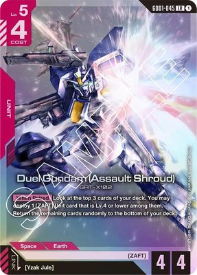 Duel Gundam (Assault Shroud), Newtype Rising