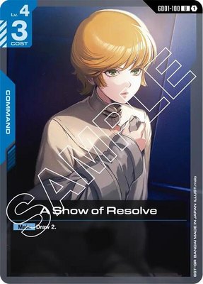 A Show of Resolve, Newtype Rising