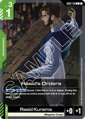 Rasid's Orders, Newtype Rising