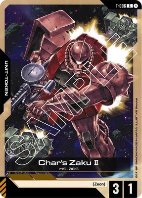 Char's Zaku II (T-006) Token, Newtype Rising