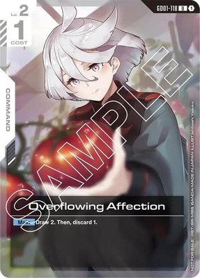 Overflowing Affection (Newtype Challenge 2025 Mission 1), Gundam Promotional Cards