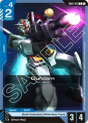 Gundam (GD01-013) (Launch Kit 01), Gundam Promotional Cards