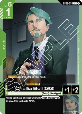 Challia Bull (GQ), Dual Impact