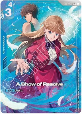A Show of Resolve (U+) (Premium Accessory Set - Mobile Suit Gundam Wing), Gundam Promotional Cards