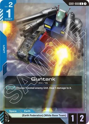 Guntank (Championship Participation Pack 01), Gundam Promotional Cards