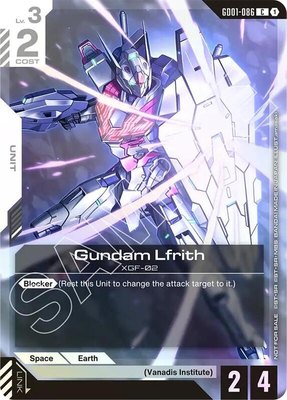 Gundam Lfrith (Championship Participation Pack 01), Gundam Promotional Cards