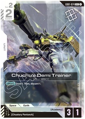 Chuchu's Demi Trainer (Judge Pack 01), Gundam Promotional Cards