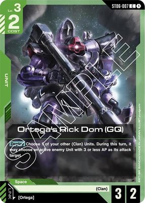 Ortega's Rick Dom (GQ), Starter Deck 06: Clan Unity