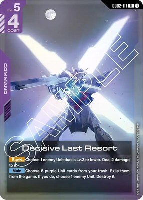 Decisive Last Resort, Dual Impact