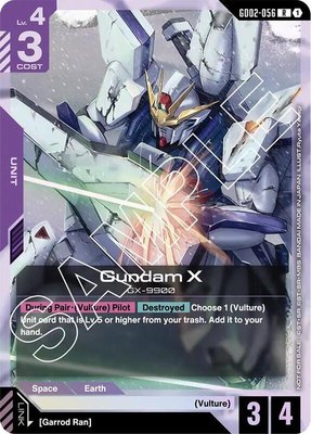 Gundam X (GD02-056) (Store Tournament Participant Pack 02), Gundam Promotional Cards