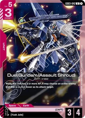 Duel Gundam (Assault Shroud) (GD03-042), Steel Requiem