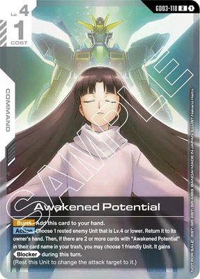 Awakened Potential (Store Tournament Participant Pack 03), Gundam Promotional Cards