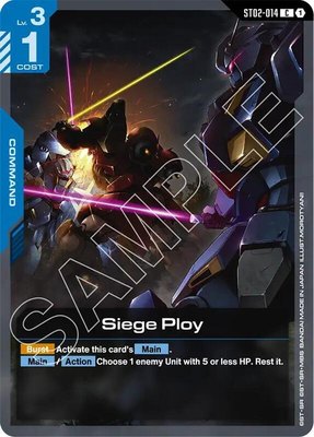 Siege Ploy, Starter Deck 08: Flash of Radiance