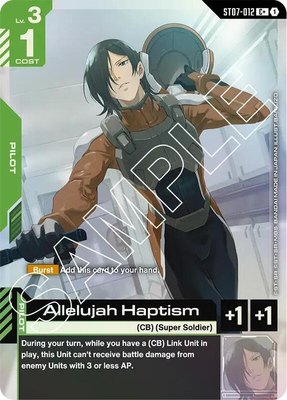 Allelujah Haptism (C+), Starter Deck 07: Celestial Drive