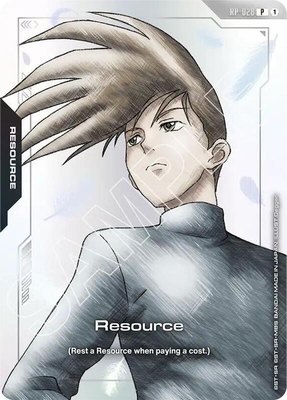 Resource (RP-028) (Premium Accessory Set - Mobile Suit Gundam Wing), Promotional Resource Tokens