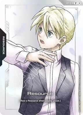 Resource (RP-030) (Premium Accessory Set - Mobile Suit Gundam Wing), Promotional Resource Tokens
