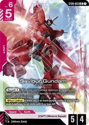 Saviour Gundam, Starter Deck 09: Destiny Ignition