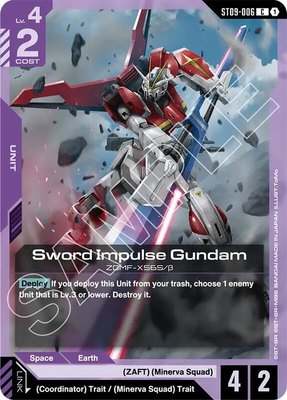 Sword Impulse Gundam, Starter Deck 09: Destiny Ignition