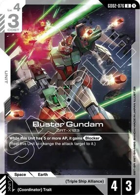 Buster Gundam, Starter Deck 09: Destiny Ignition