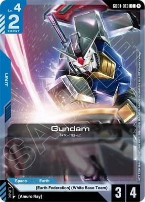 Gundam (GD01-013) (WCS26-27 Participation Pack Vol.1), Gundam Promotional Cards